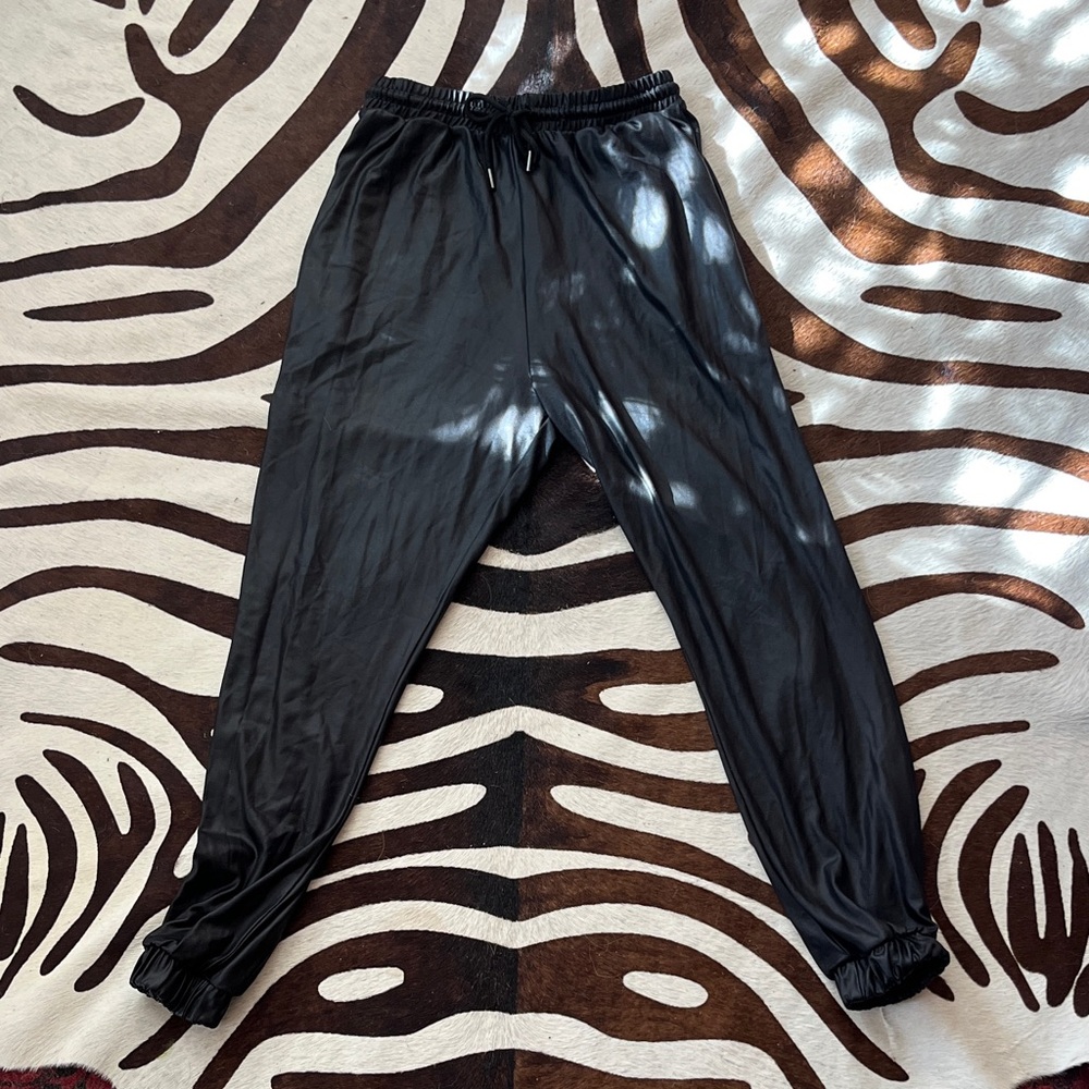 Black Women’s Jogger Pants with Elastic Waist